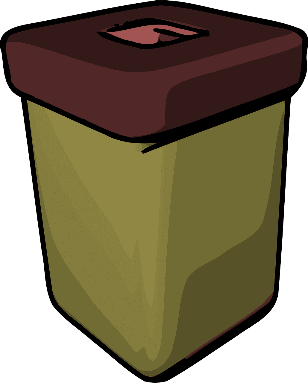 Garbage can trash vector clipart images 6