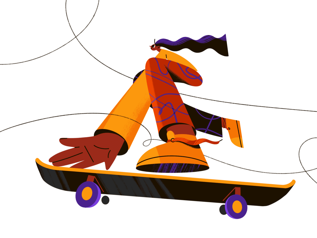 Skateboard clipart picture