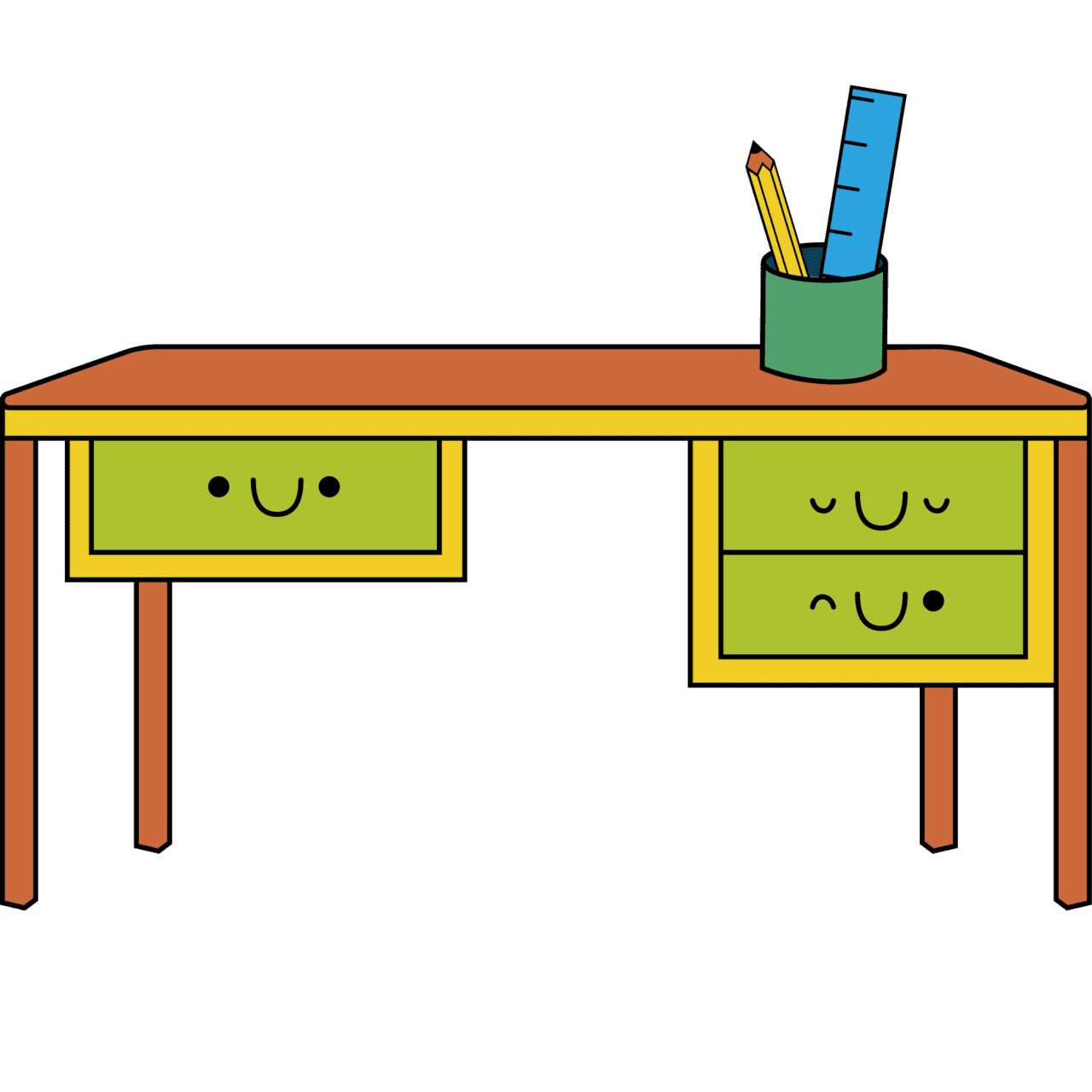 Desk go space admin clipart clip art