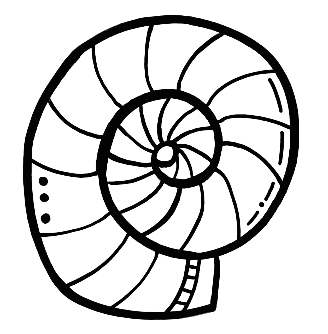 Shell pin page clipart photo