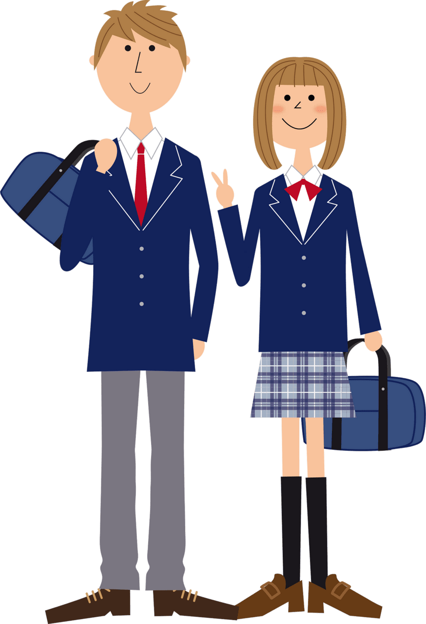 College high school students vector clipart images