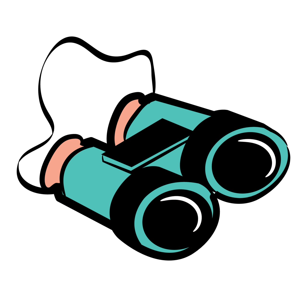 Binoculars important definitions clipart logo