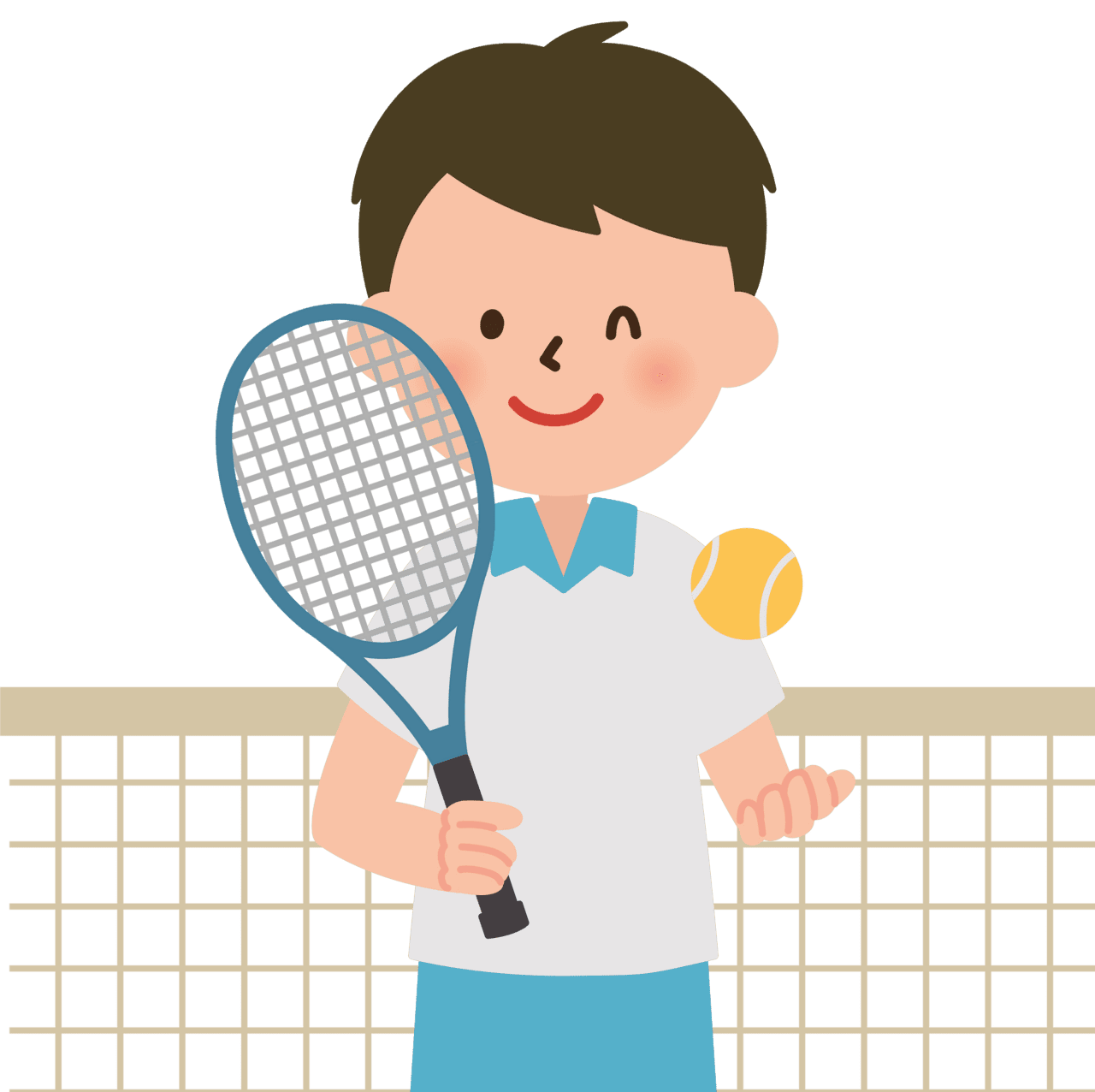 Tennis player vector clipart images 2