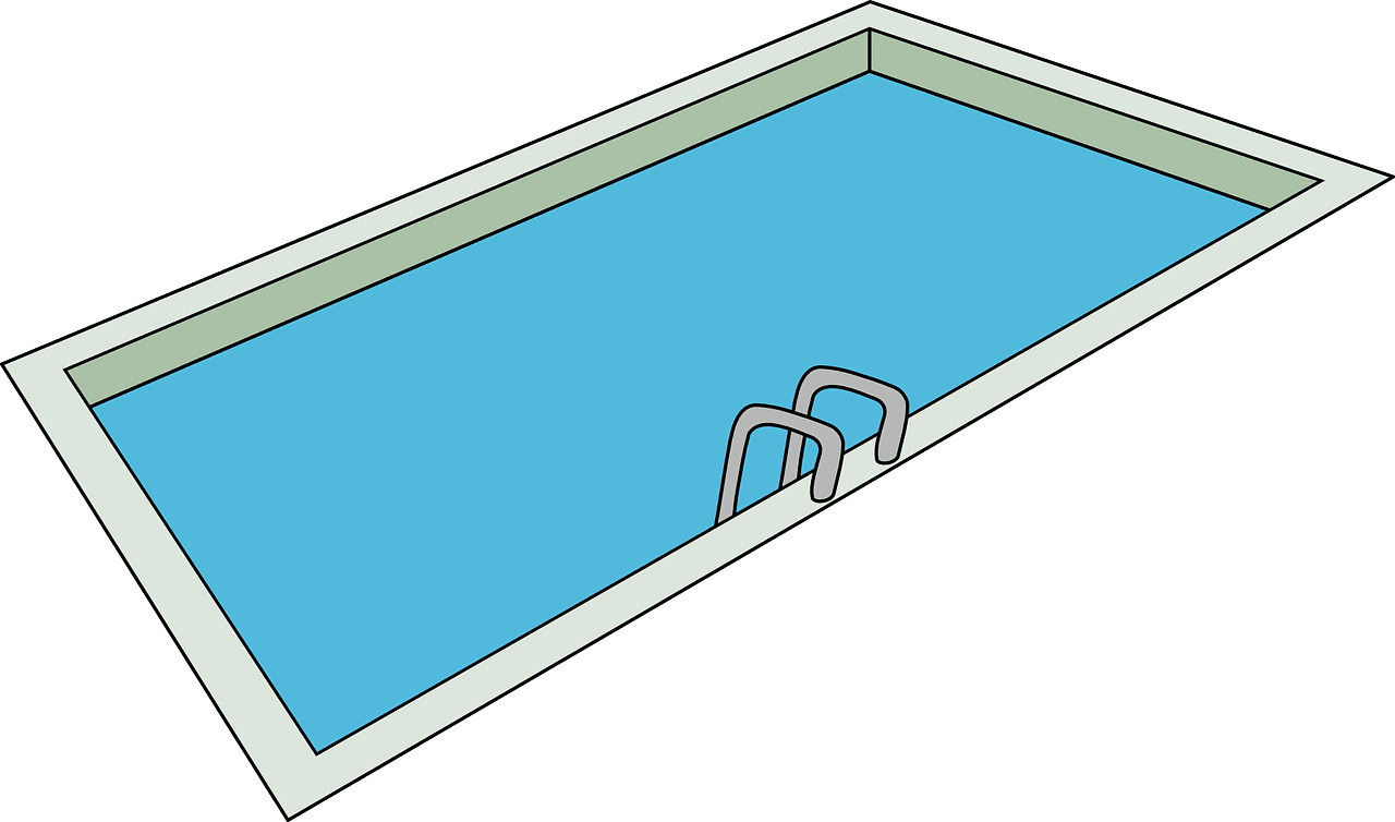 Swimming pool vector art graphics clipart 2