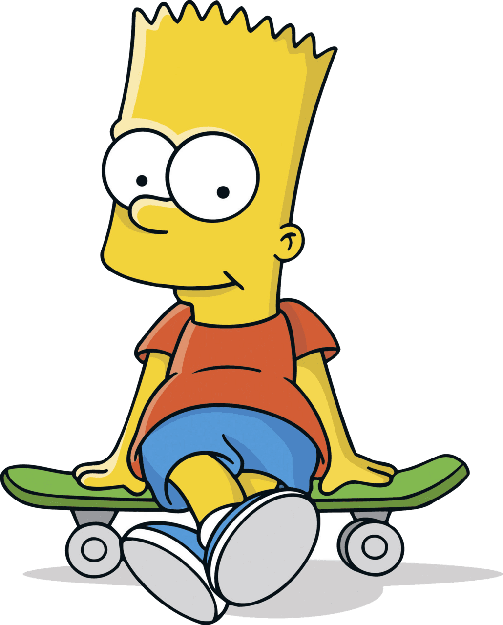 Skateboard check out this bart simpson skate board image clipart