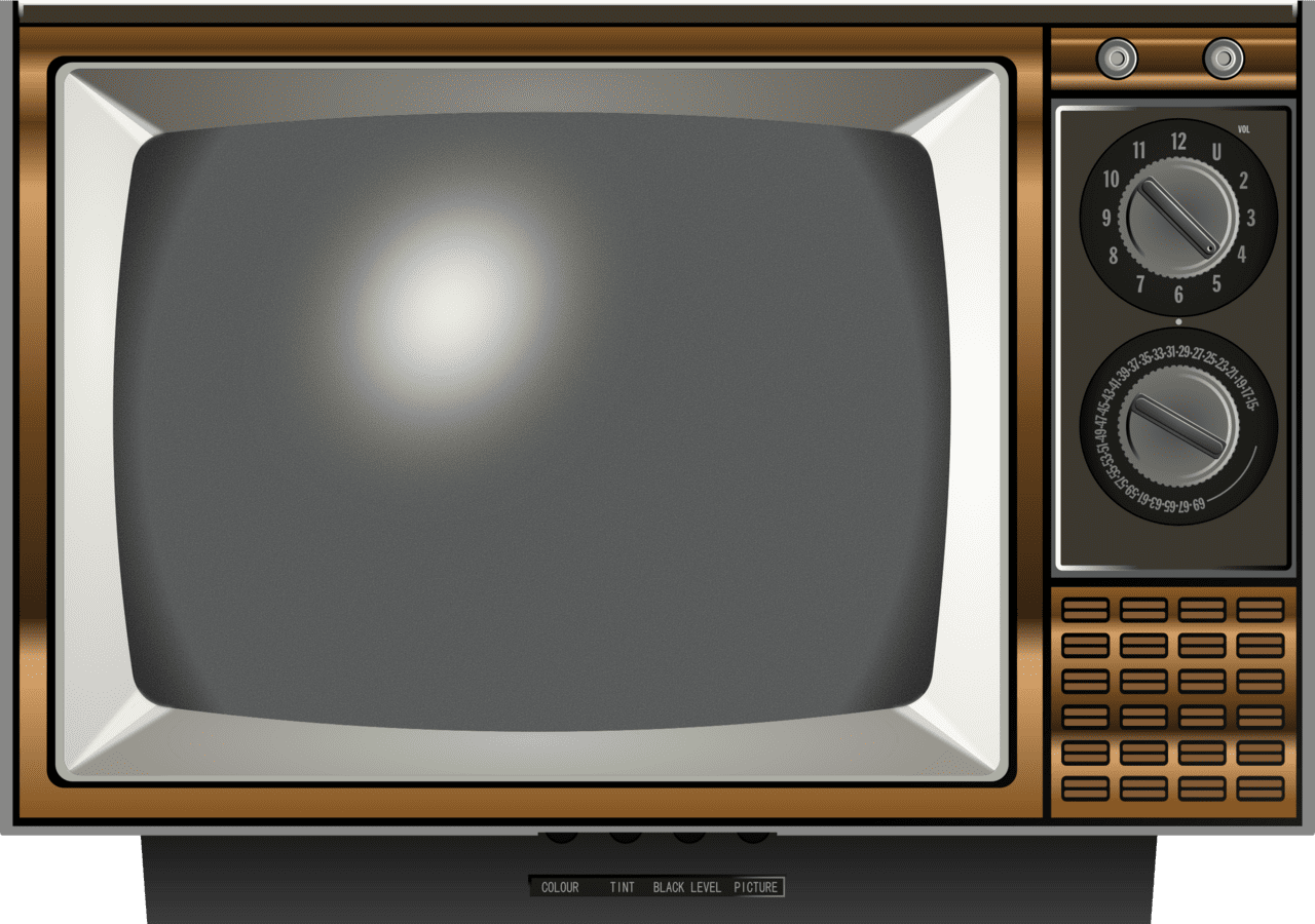 Television old tv clipart transparent