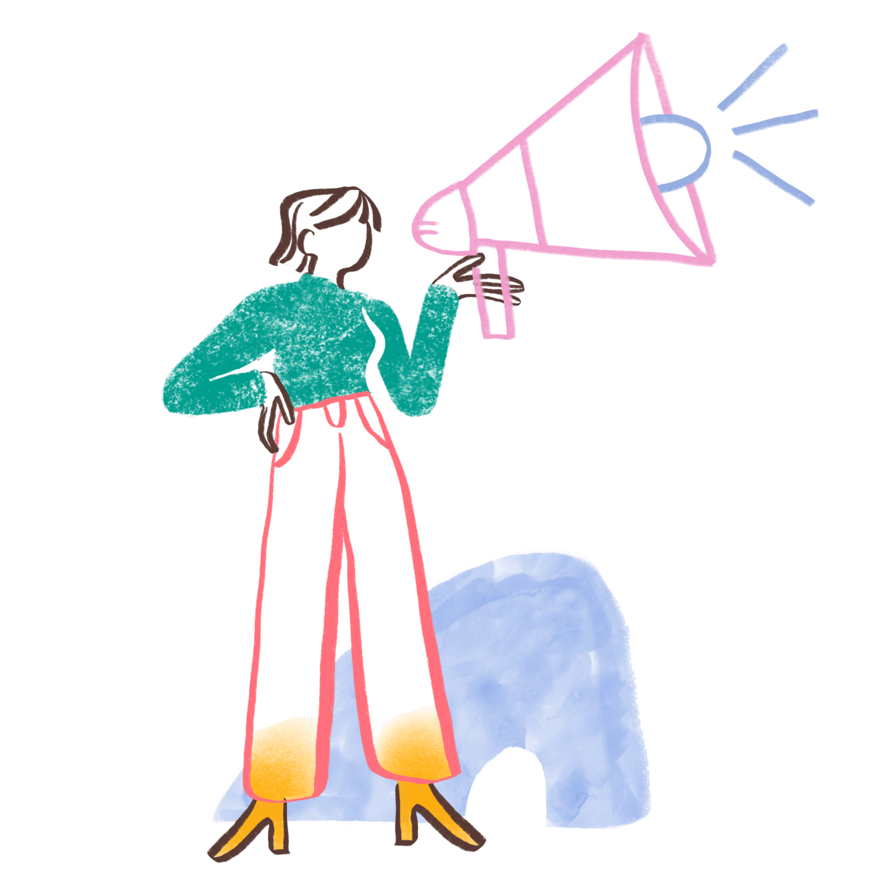 Communicate speaking clipart background