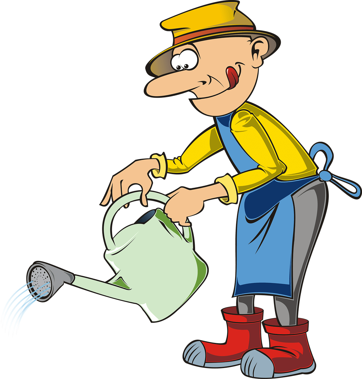 Gardener garden gardening image clipart