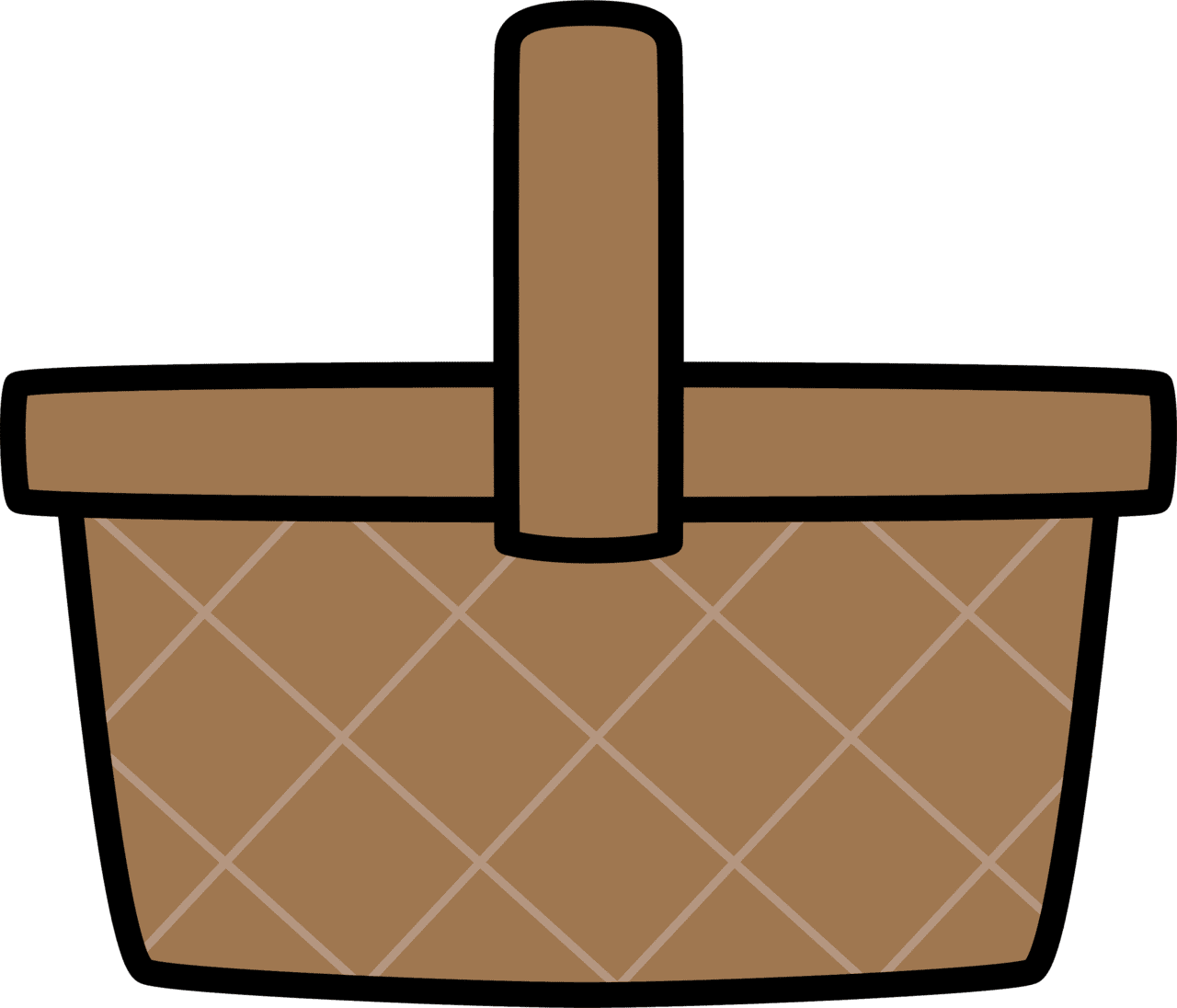 Basket pin page clipart transparent