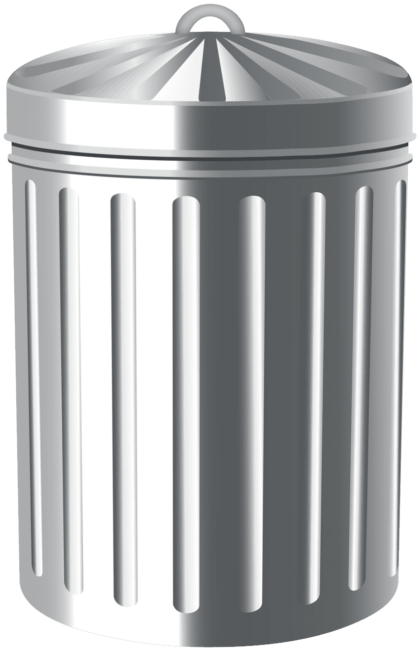 Garbage can vector graphics clipart