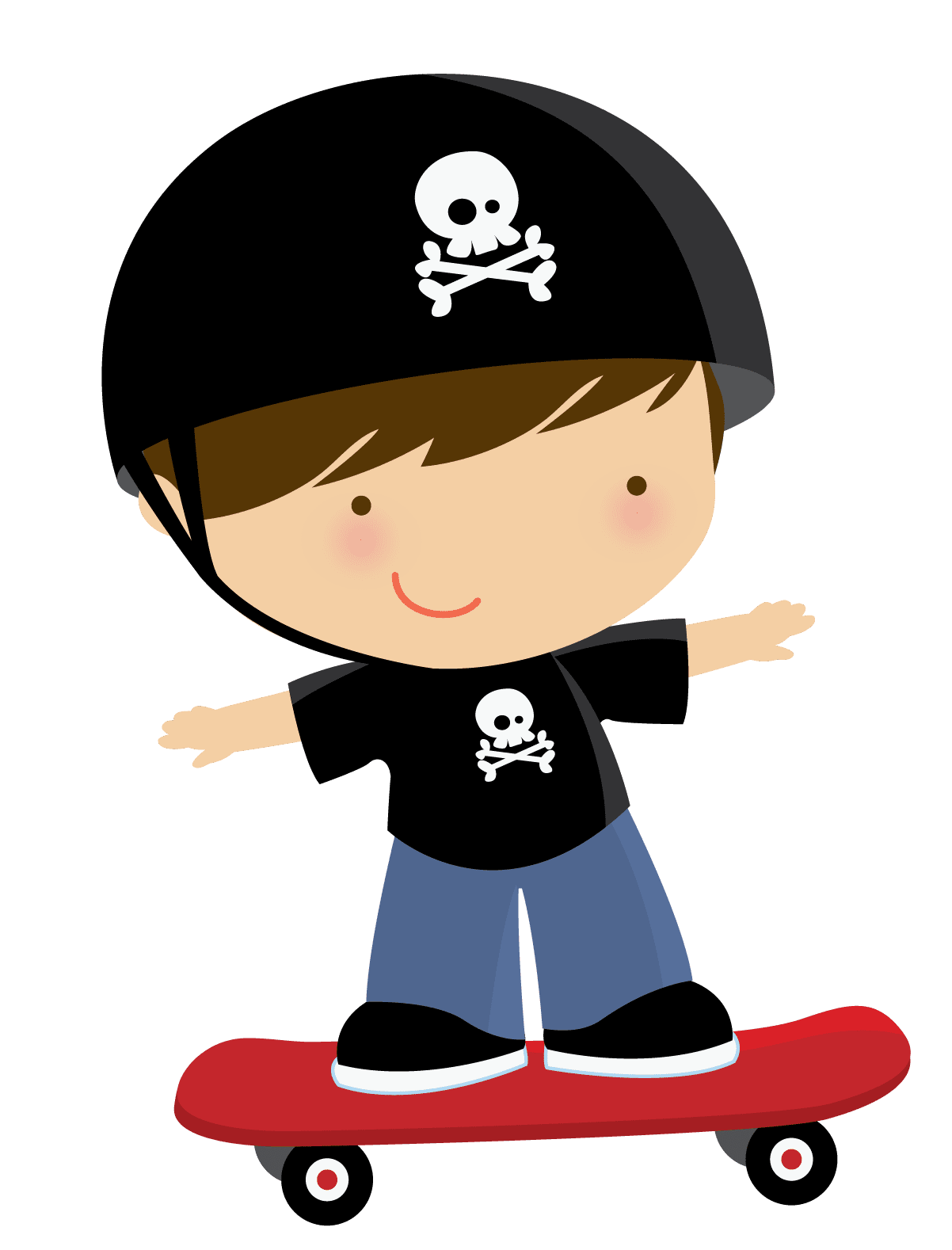 Skateboard pin page clipart photo