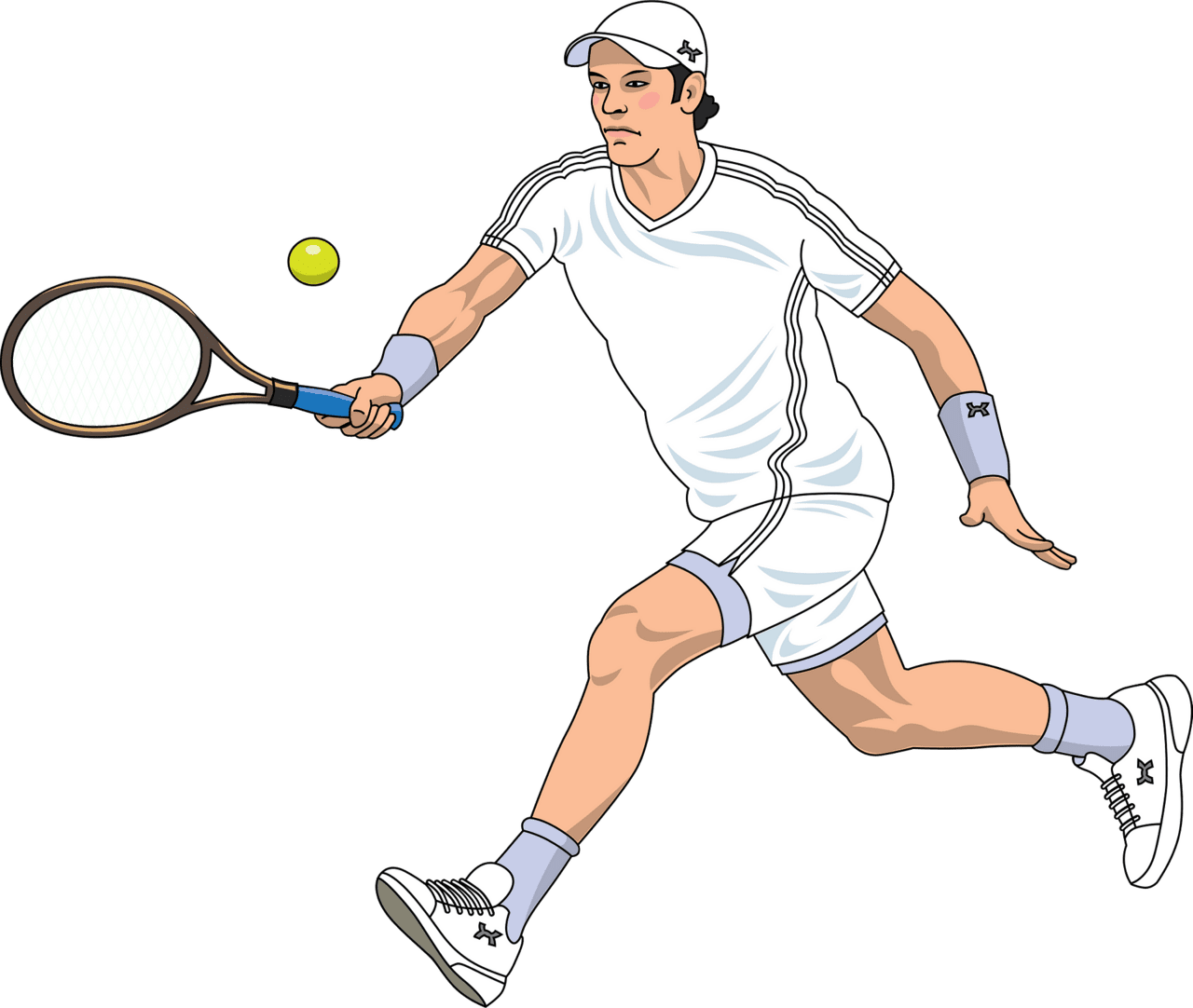 Tennis vector clipart images