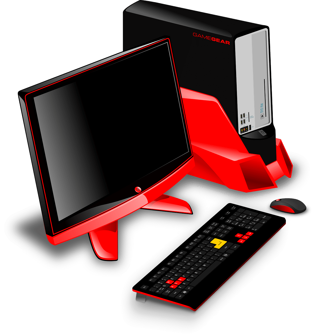 For computer puter workstation server vector graphic clipart