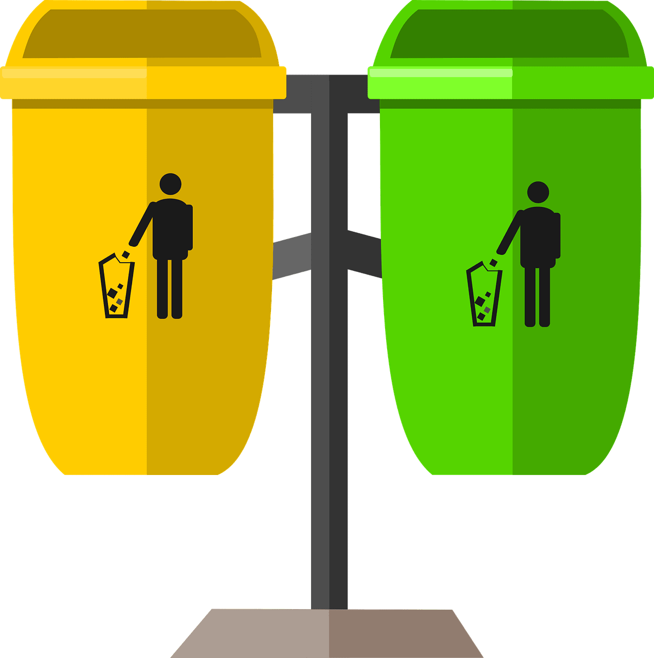 Garbage can trash bin images clipart