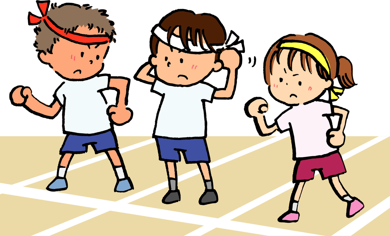 Field day kids sports vector clipart images