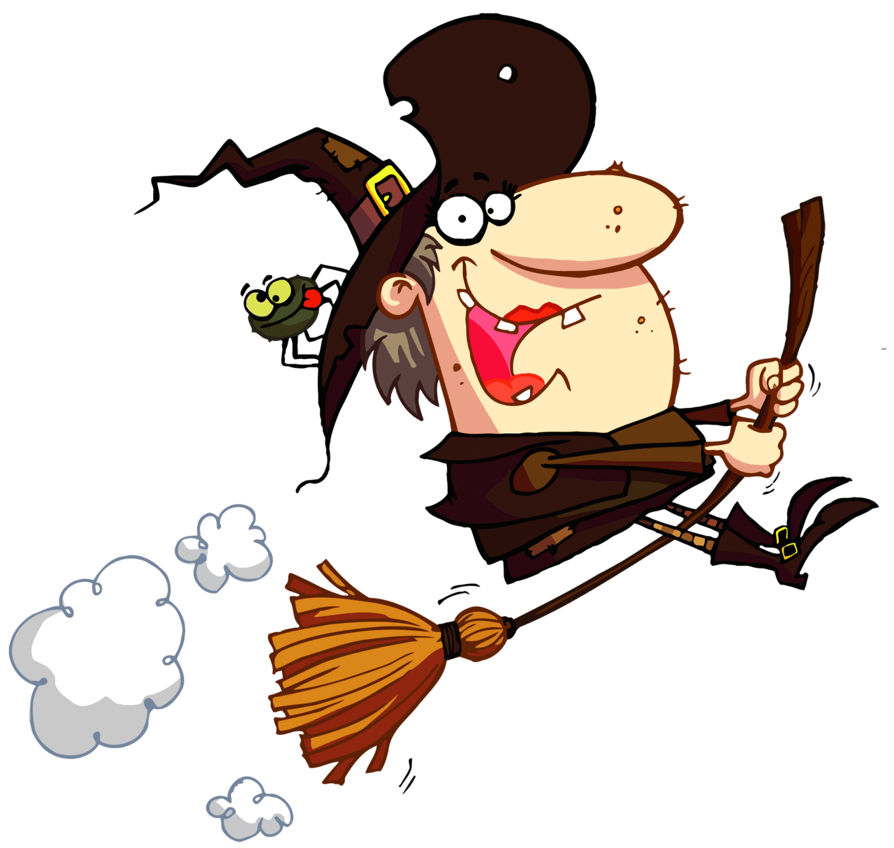 Broom hexerei humor cartoon clipart halloween lustige hexe unlimited clea background