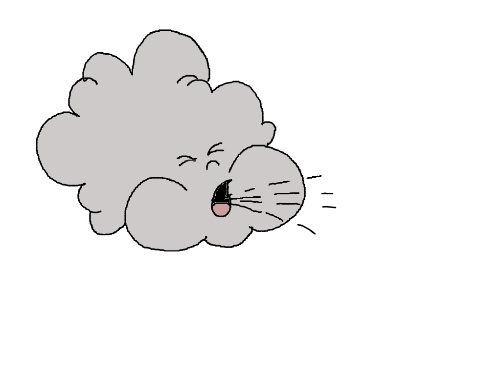 Blowing wind kid clipart picture