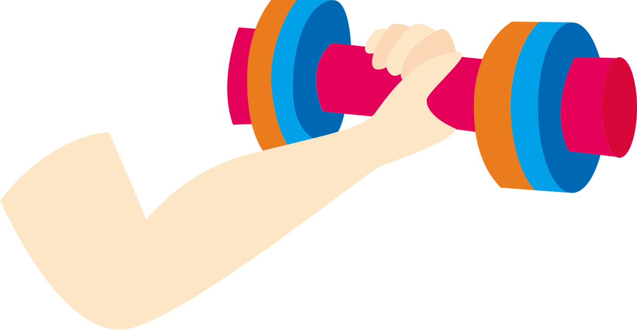 Dumbbell arm training vector clipart images