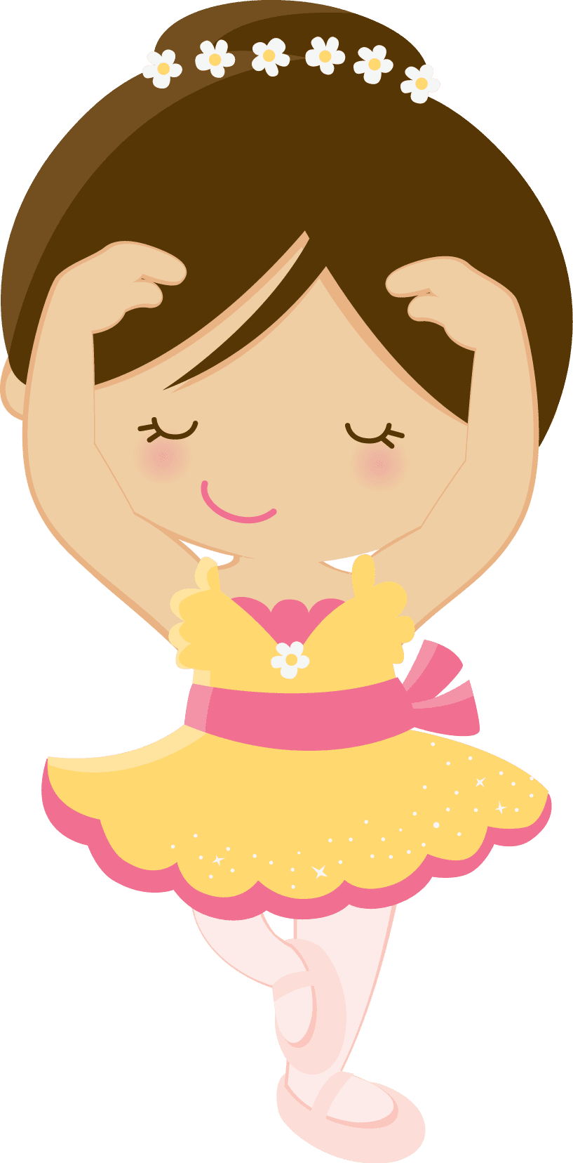 Ballerina page clipart vector