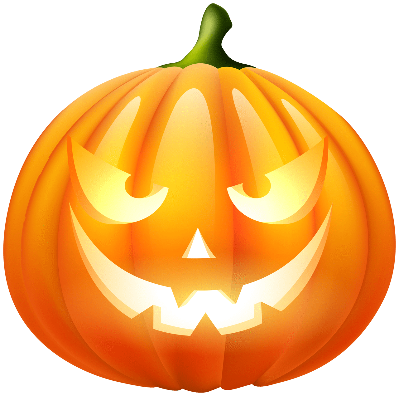 Cute pumpkin halloween clipart image