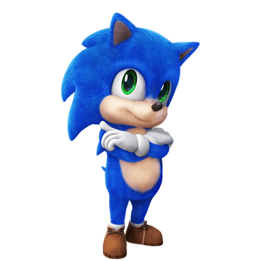 Baby sonic render by nibroc rock deviantart clipart photo