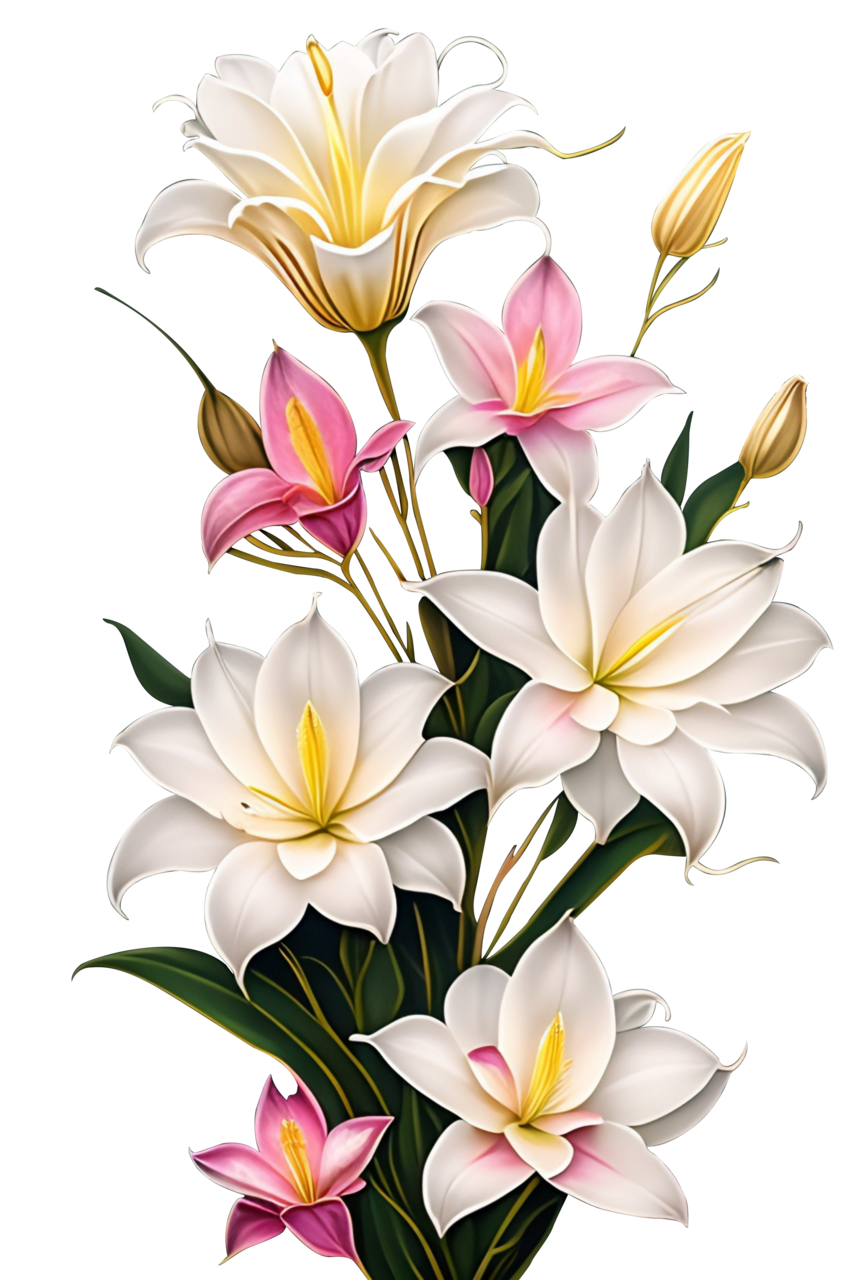 Bouquet of flowers pin page clipart free