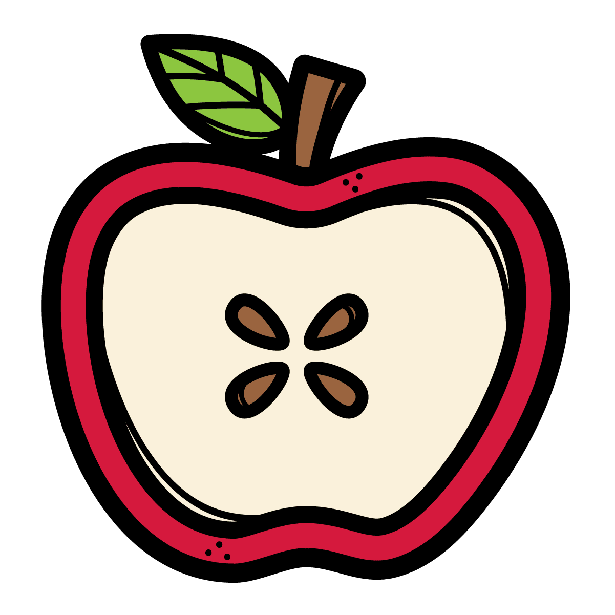 Apples page clipart photo
