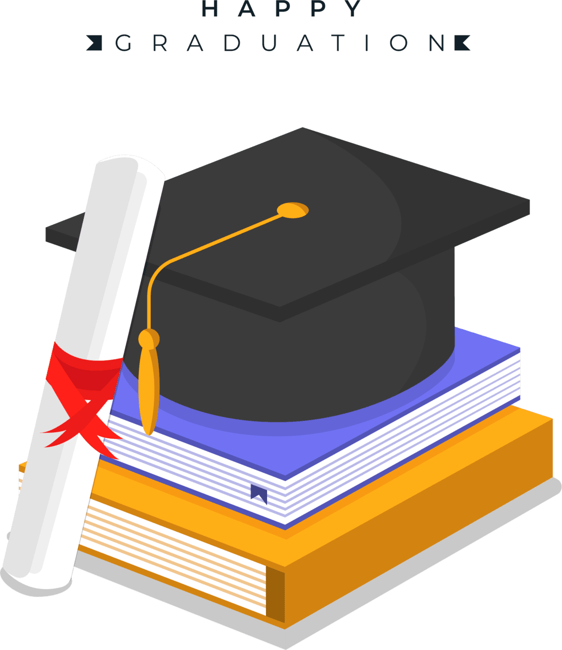 Grad cap masters in management graduation and diploma image clipart