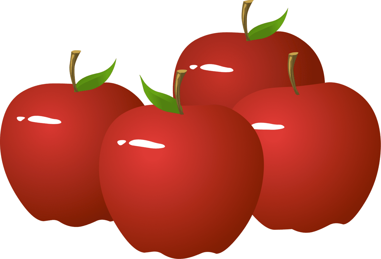 Apples pin page clipart image