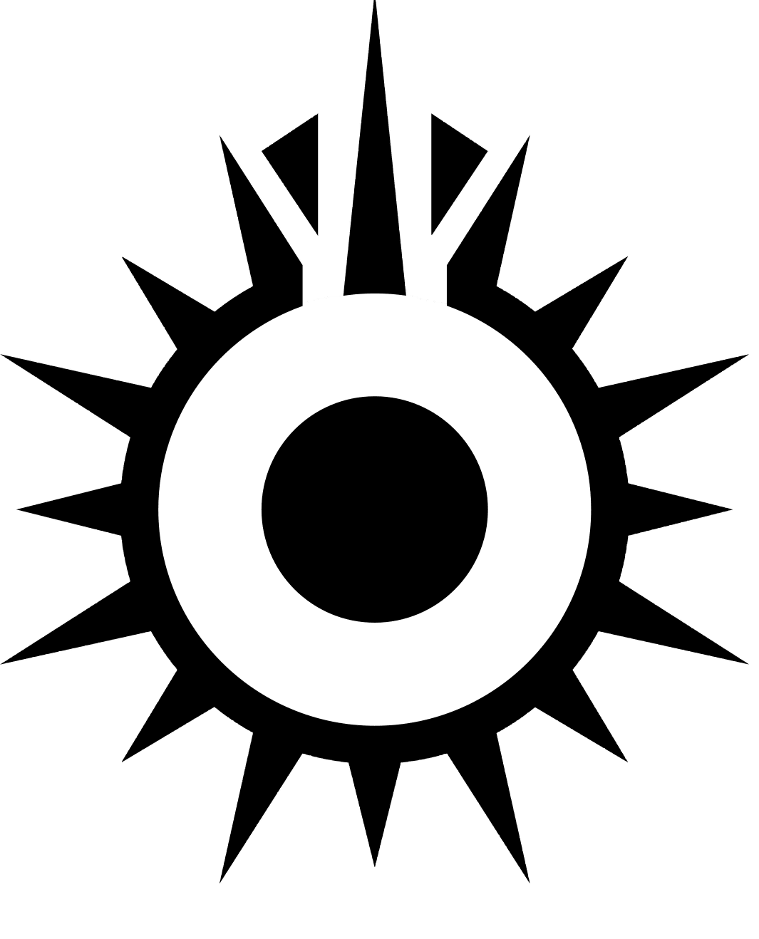 Black and white sun page clipart transparent