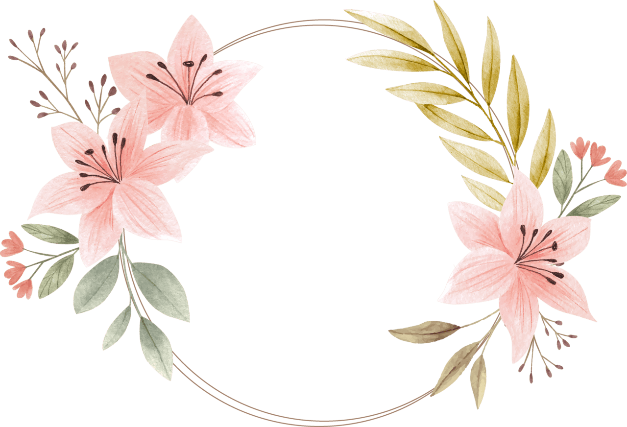 Springtime framed artwork clipart picture