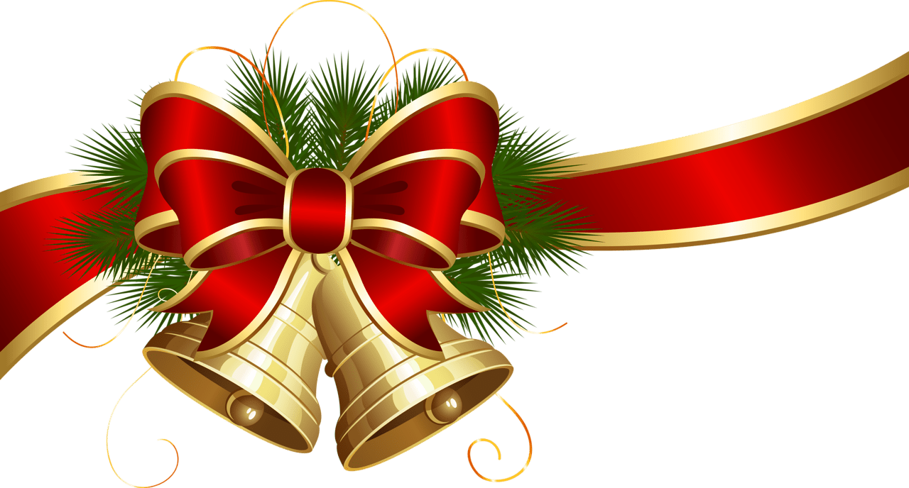 Christmas garland bell images background clipart