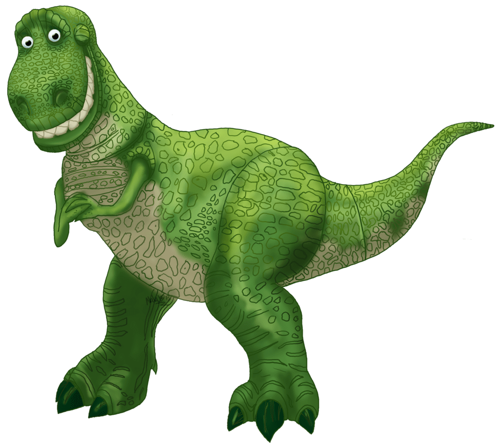 Rex toy story clipart logo