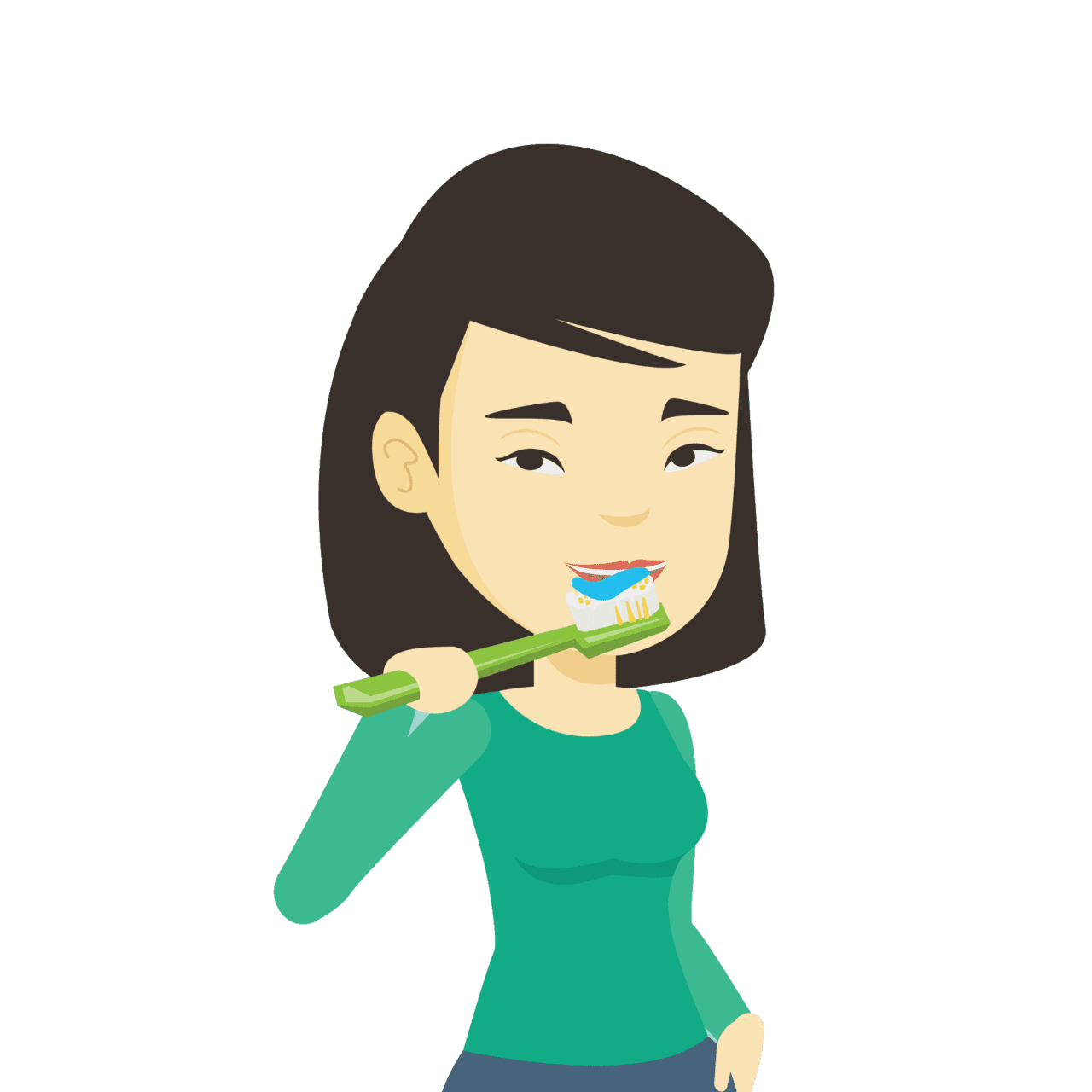 Brushing teeth oral health tips community of central washington clipart image