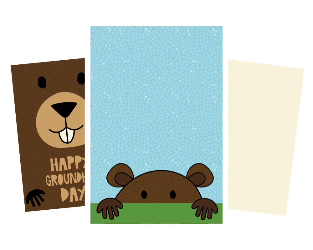 Groundhog day 2024 ecards send virtual card today clipart vector