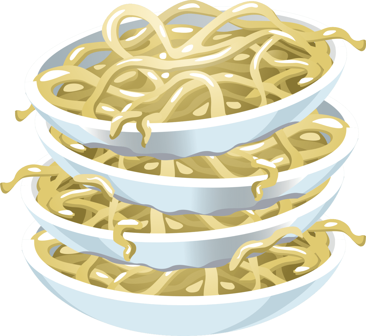 Spaghetti pasta clipart plain image with no background