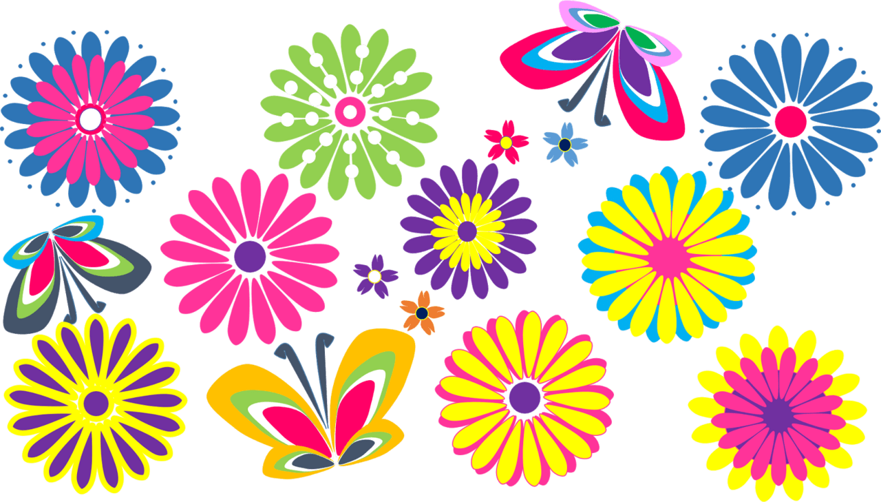 Springtime flowers clipart club background