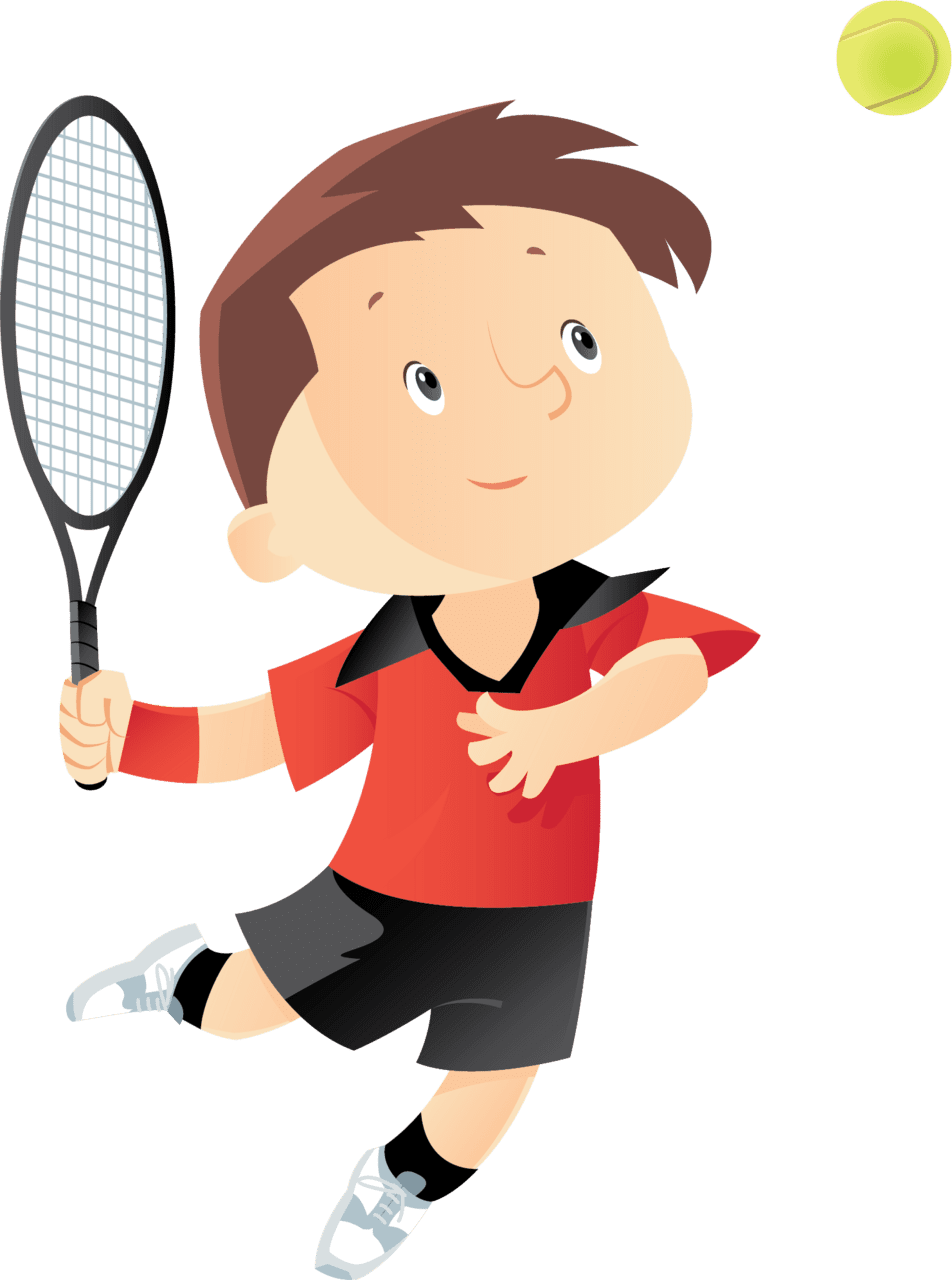 Tennis camps future stars day clipart vector