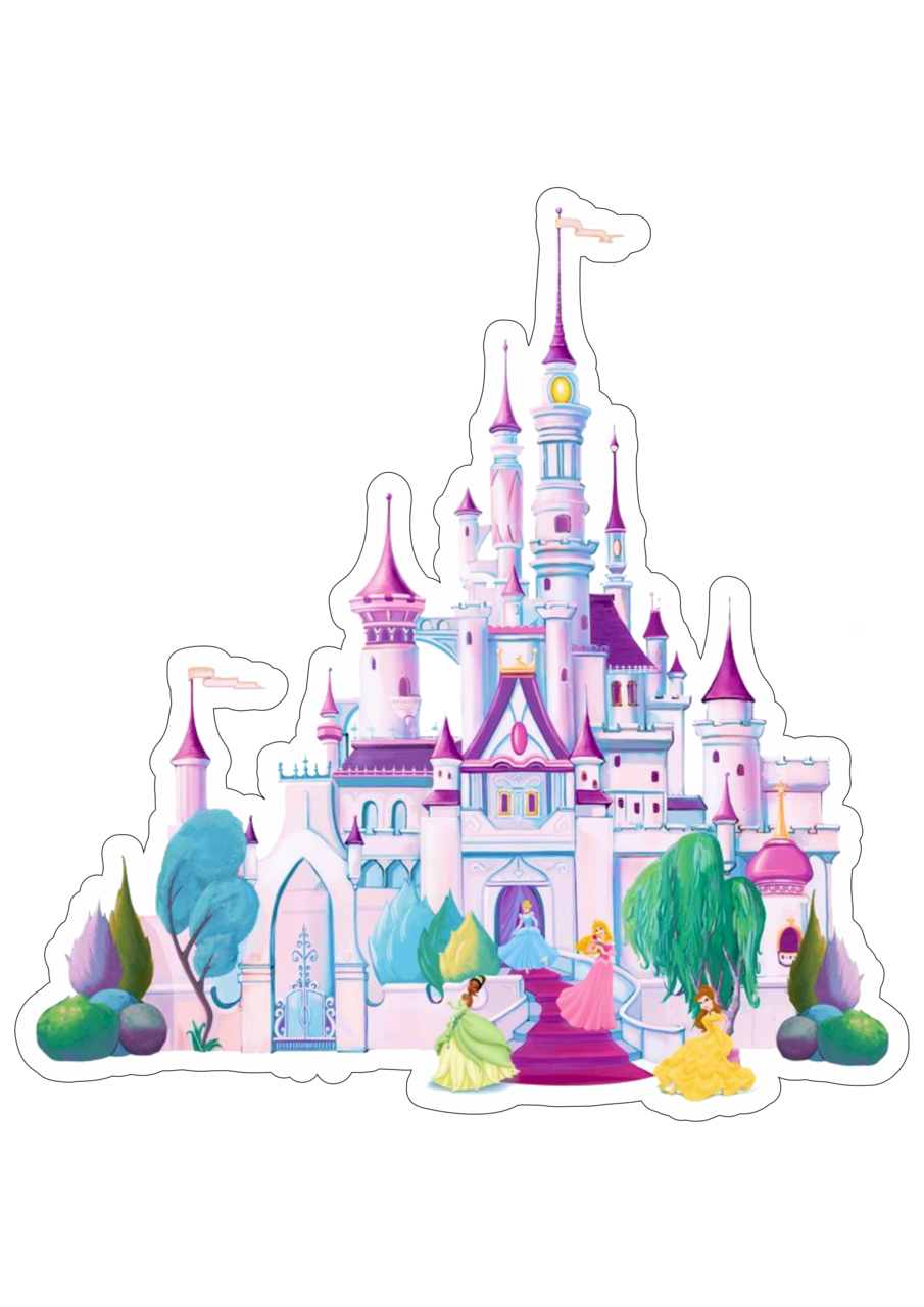 Disney castle castelo princesas clipart photo