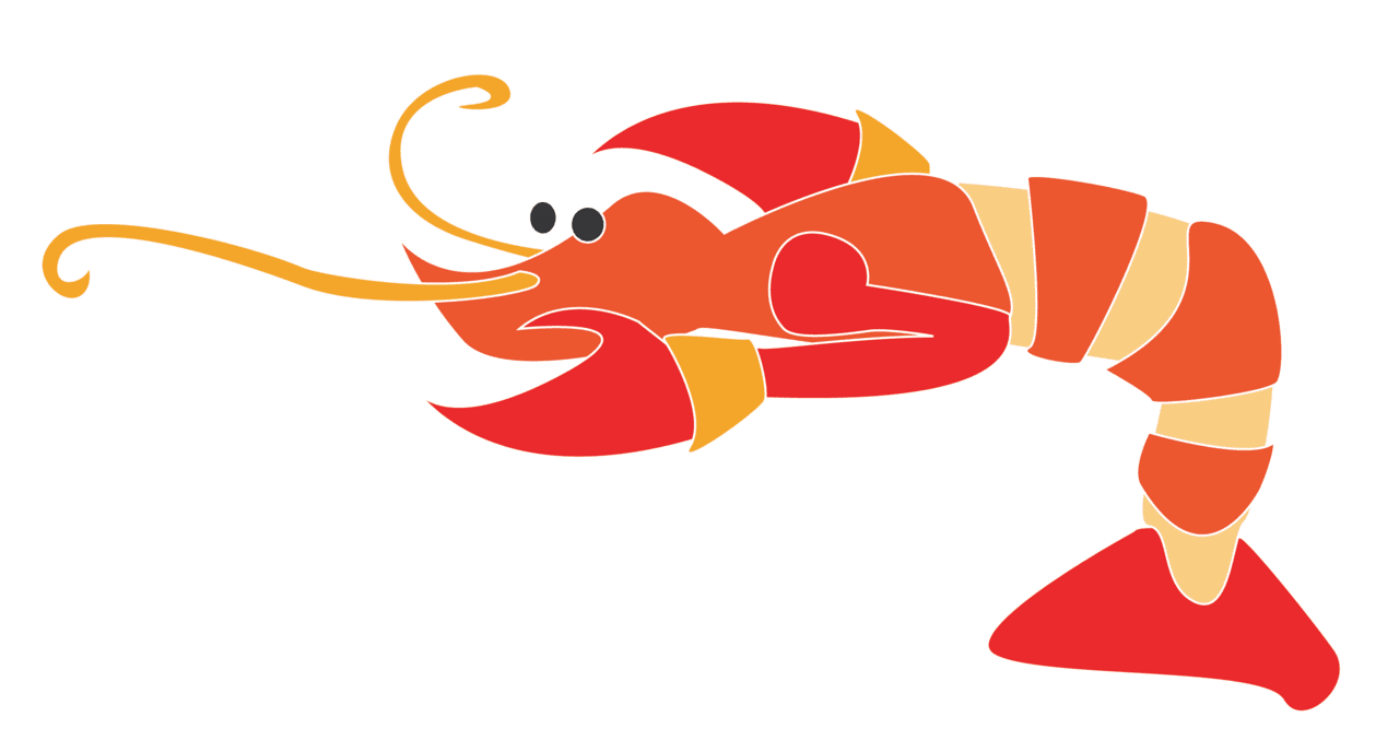 Illustrated crawfish clipart new orleans vector