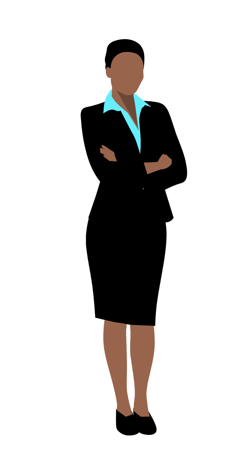 Of african american business woman clipart vector