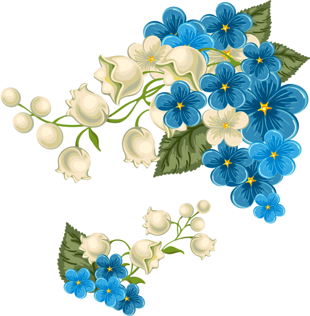 Bouquet page clipart free