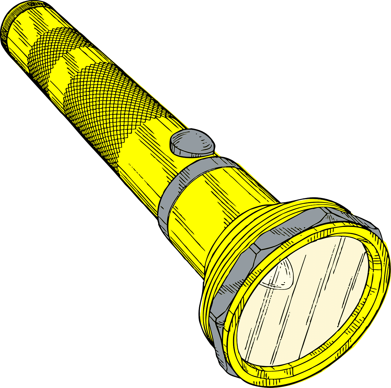 Torch flashlight electric clipart image with no background