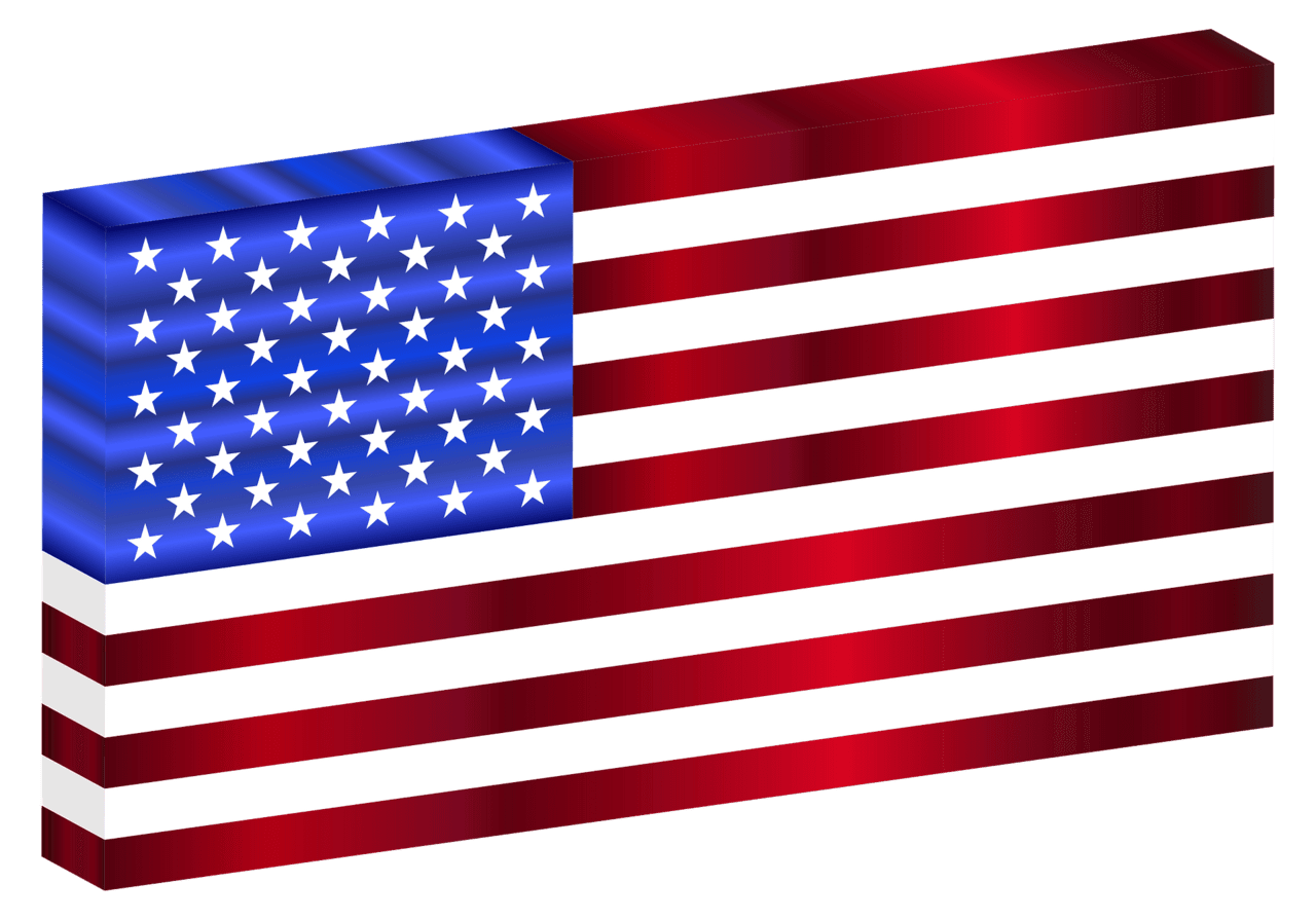 United states flag us vector clipart images