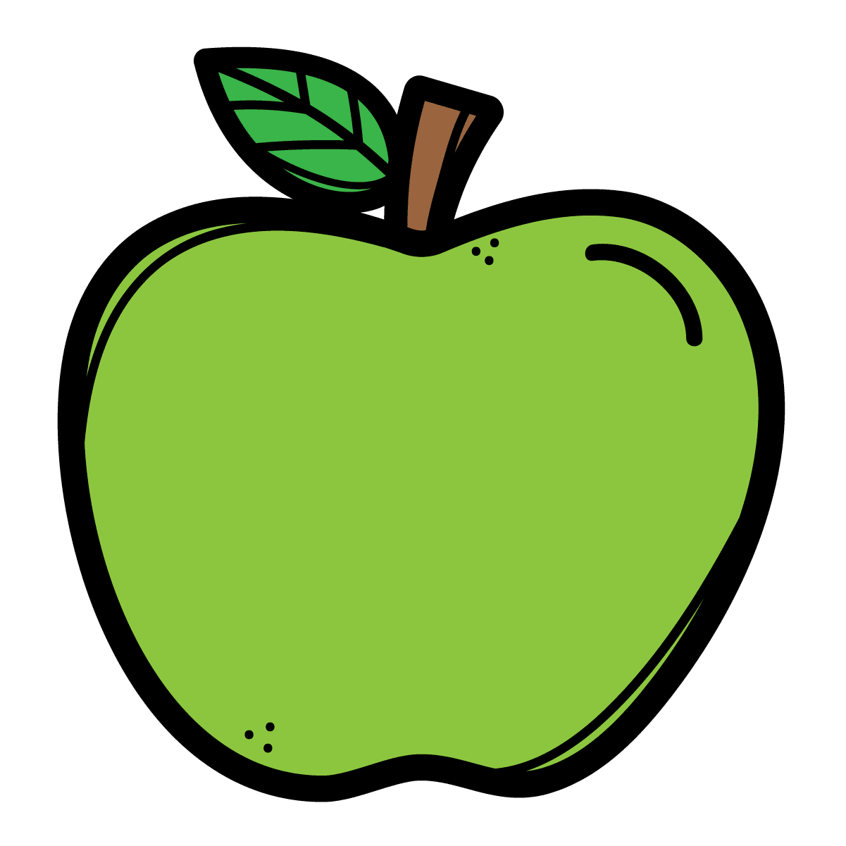 Apples pin page clipart picture