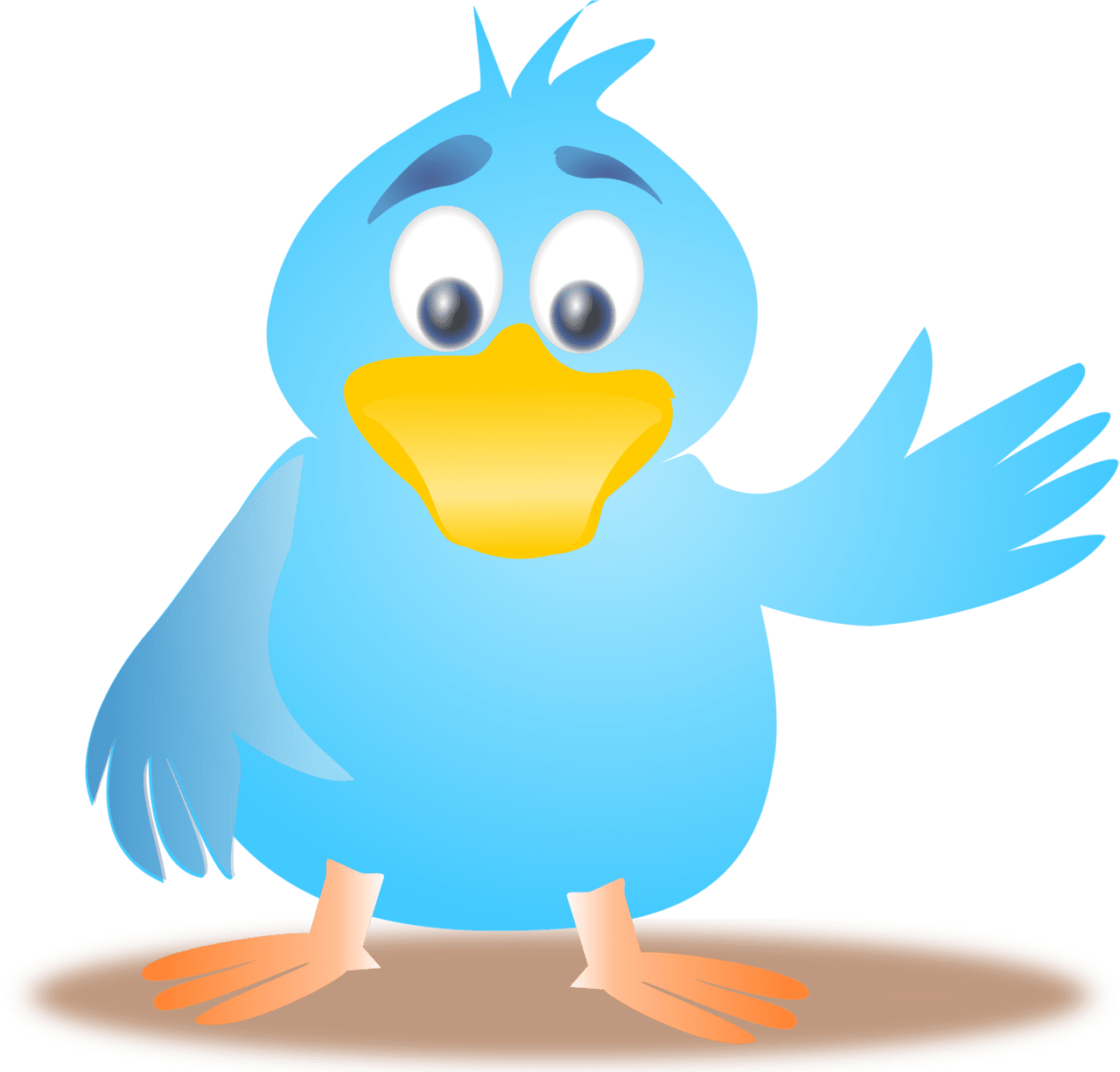 Animated waving goodbye clipart bird free