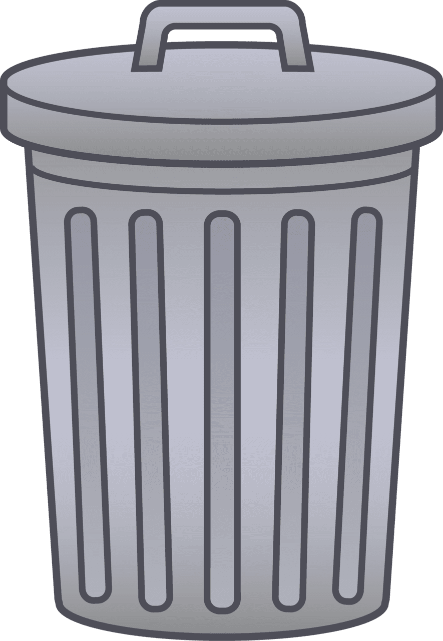 Trash pin page clipart transparent