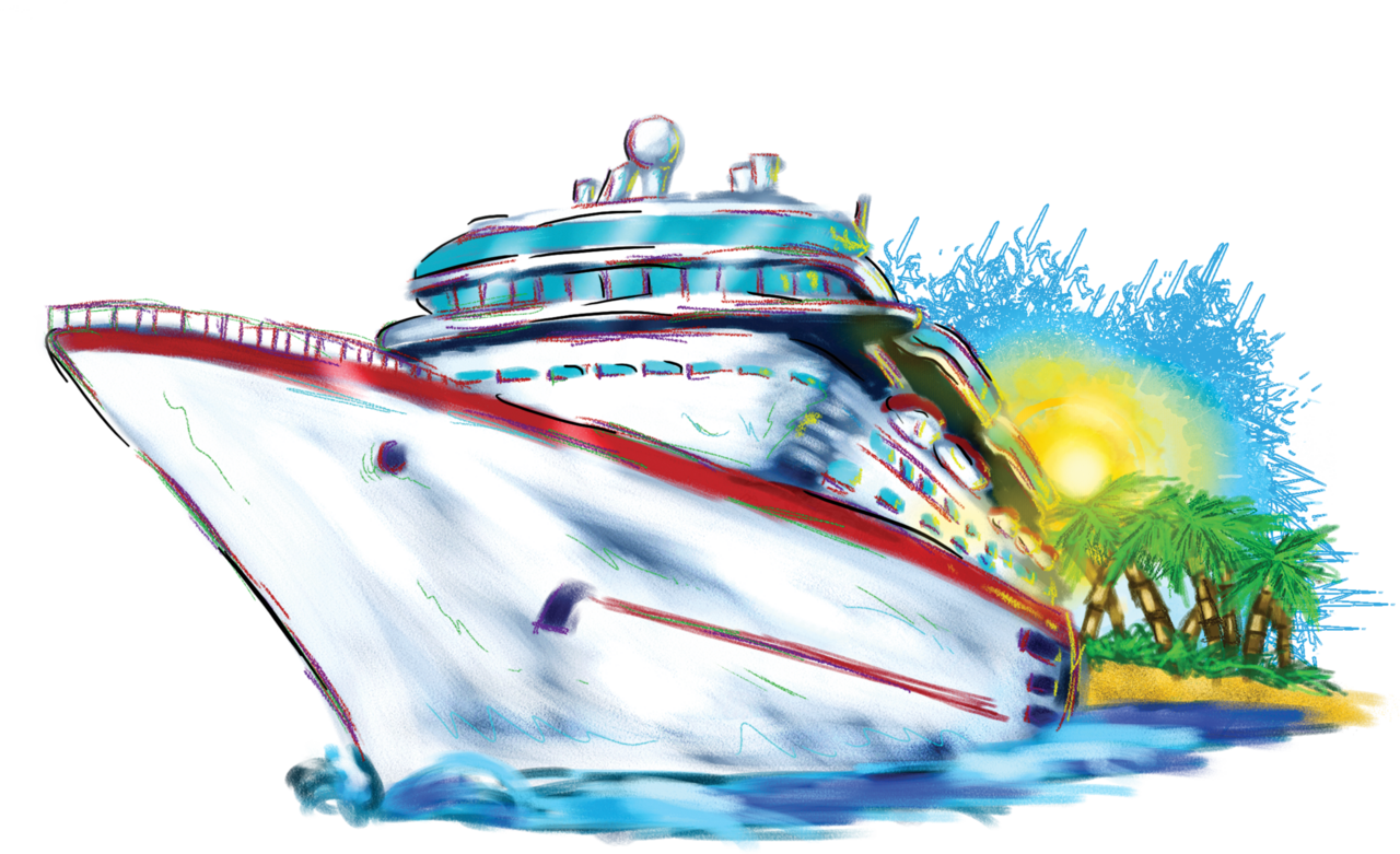 Clipart cruise ship transparent