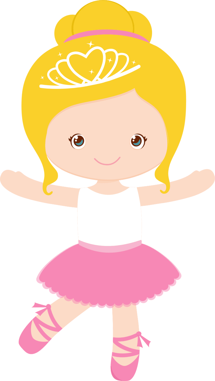 Ballerina pin page clipart background