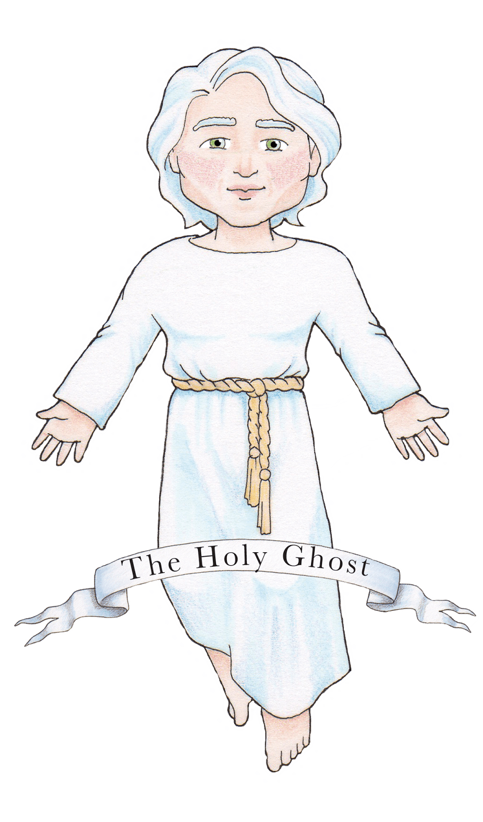 Baptism the godhead clipart vector 2